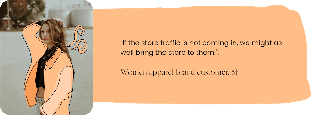 Women apparel brand quote